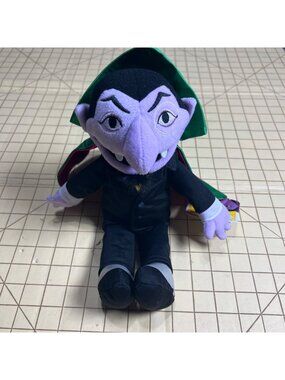 Sesame Street Count Von Count 14" Plush By Gund - Green Cape & Tags